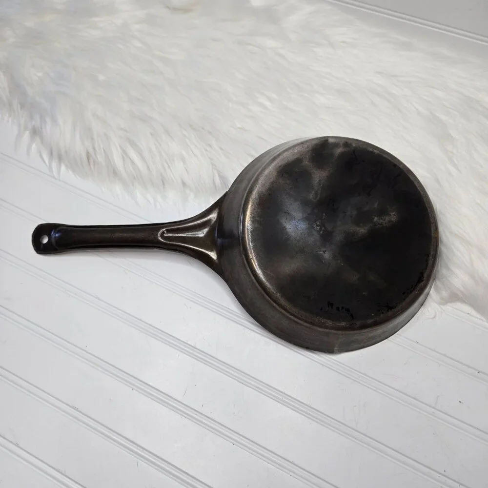 Vintage Antique L&G Cold Handle Cowboy Fry Pan Skillet 9